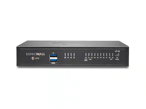 SONICWALL 470
U0
X0 X1 X2 LAN / WAN MGMT
X3 X4 X5 X6 X7
X8 X9
5G / LTE
2.5G WWAN