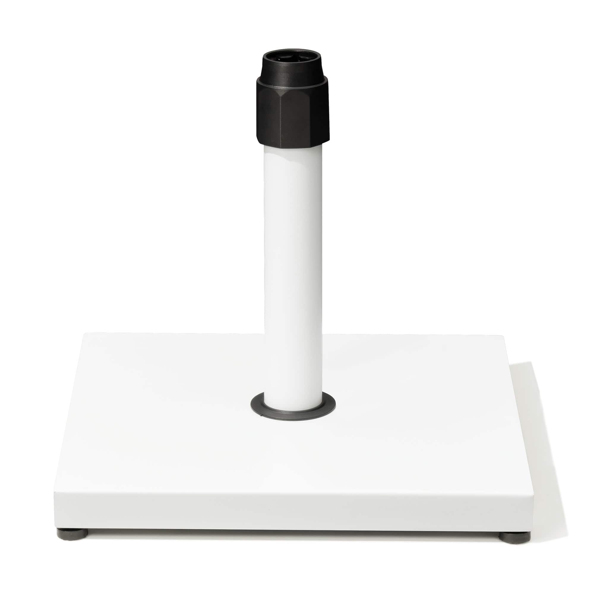 Crestlive Products - 45lbs Wind-Resistant Heavy Duty Patio Umbrella Base for Outdoor Use with Windproof Design - White