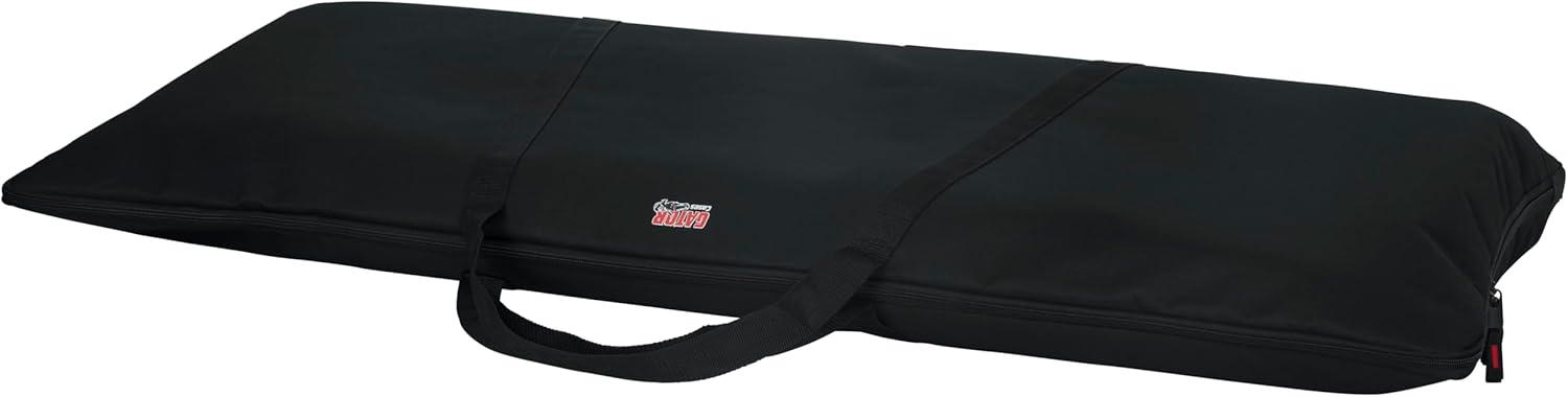 Angle. Gator - Economy 76-Key Keyboard Gig Bag, Lightweight Envelope-Style Design, Water-Resistant Nylon Exterior & Foam Padding - Black.