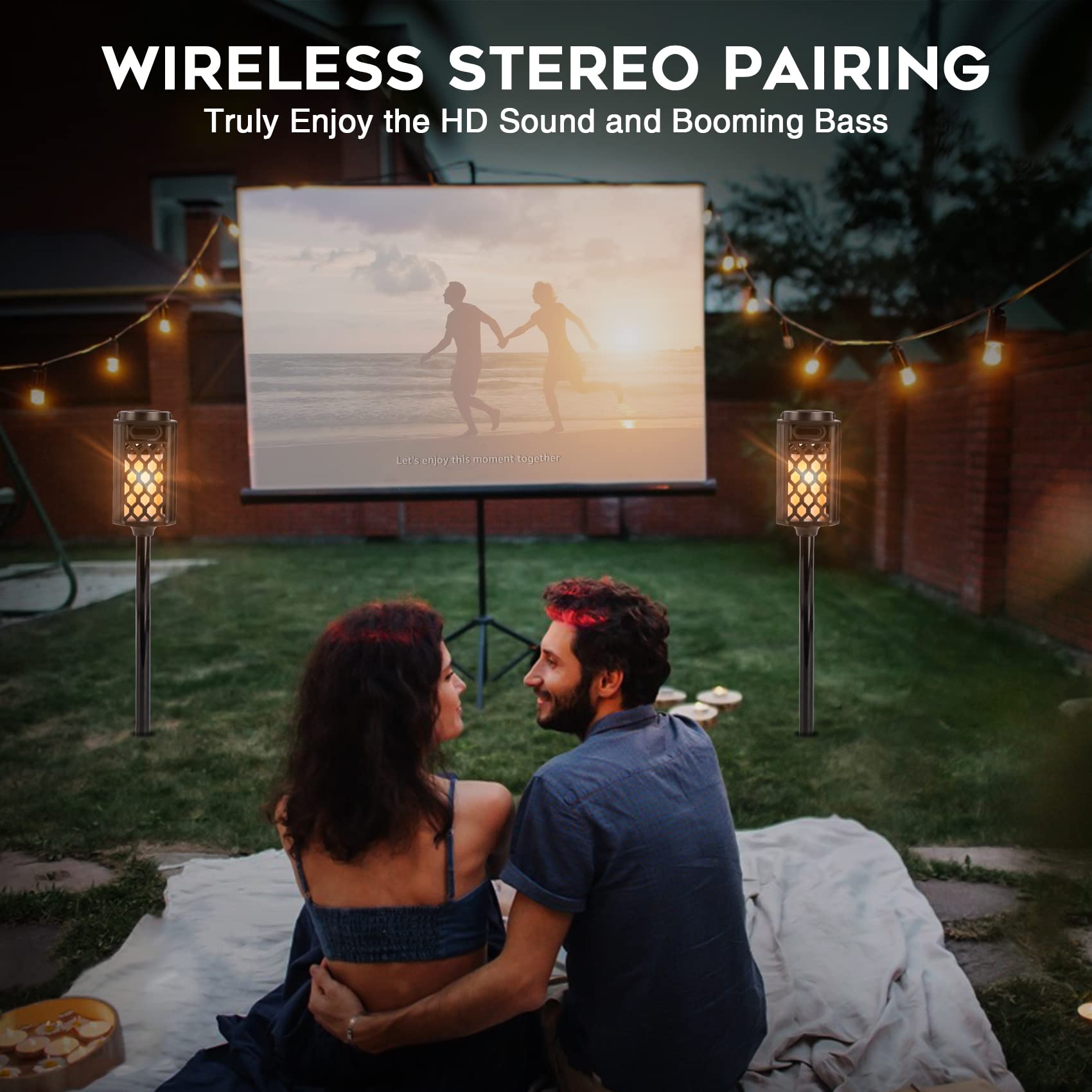 WIRELESS STEREO PAIRING  
Truly Enjoy the HD Sound and Booming Bass  

Let's enjoy this moment together