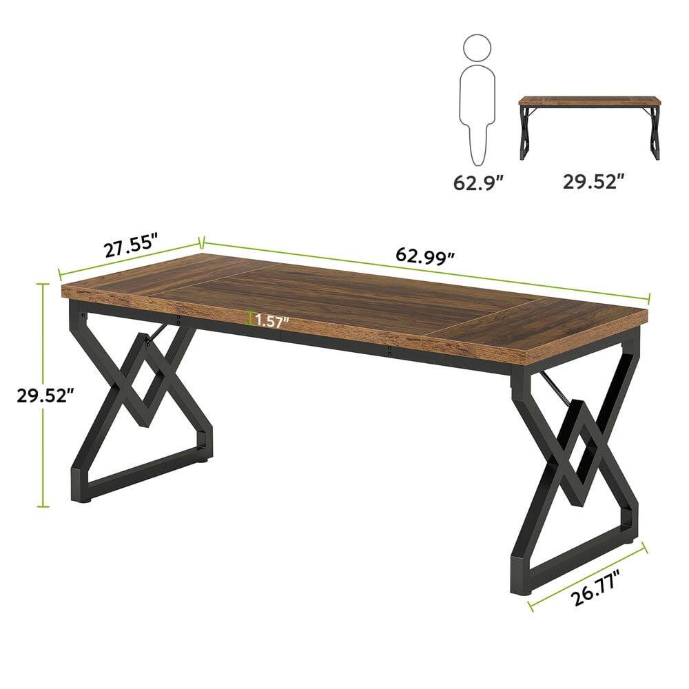 - Length: 62.99"
- Width: 27.55"
- Height: 26.77"
- Seat Height: 29.52"
- Table Height: 29.52"
- Thickness: 1.57"