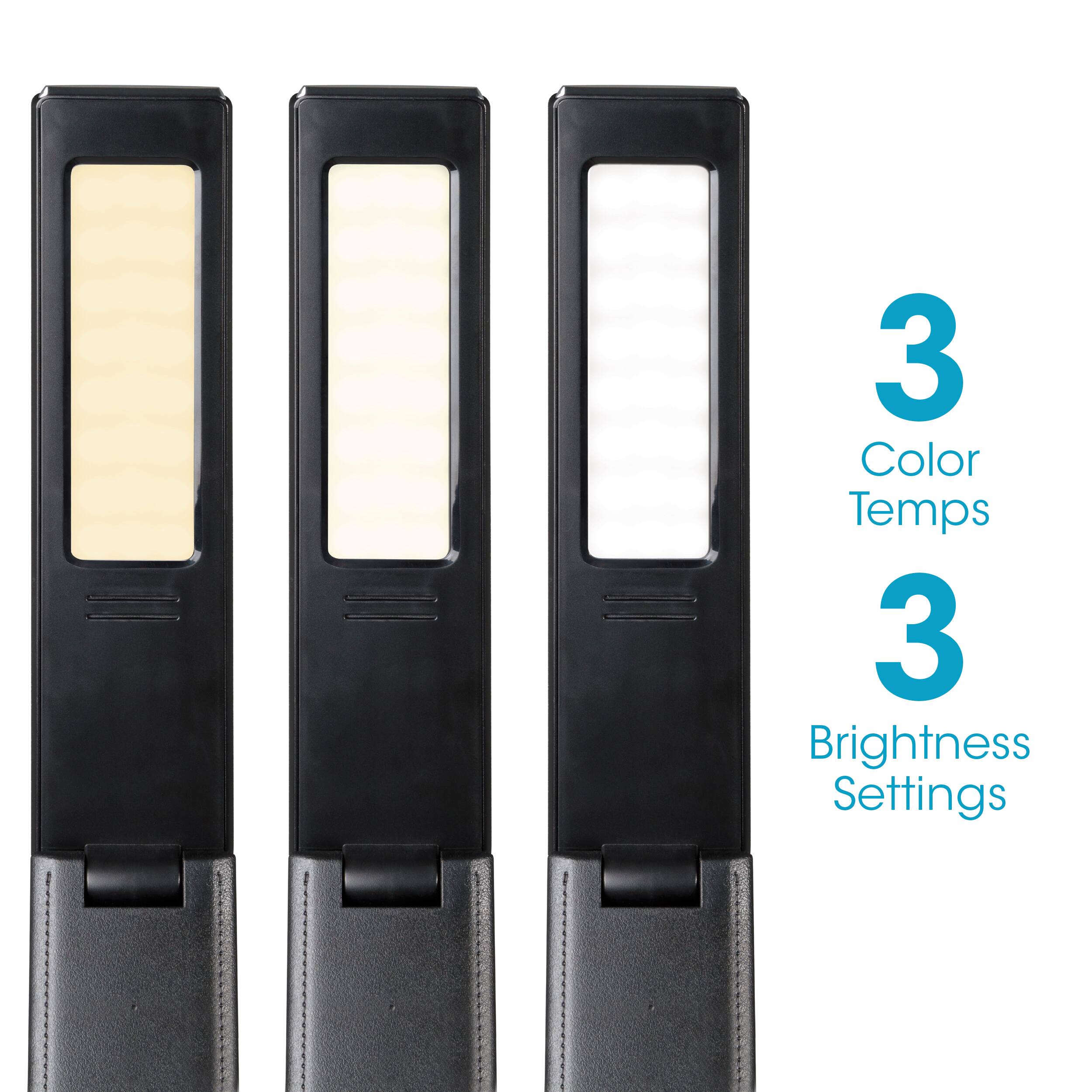 3 Color Temps: 3 Brightness Settings