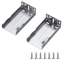 VEVOR - Drawer Slides Brackets, 10 Pairs Drawer Rails for 100 LBS Side Mount Ball Bearing Rail, Heavy Duty Cabinet Drawer - Silver