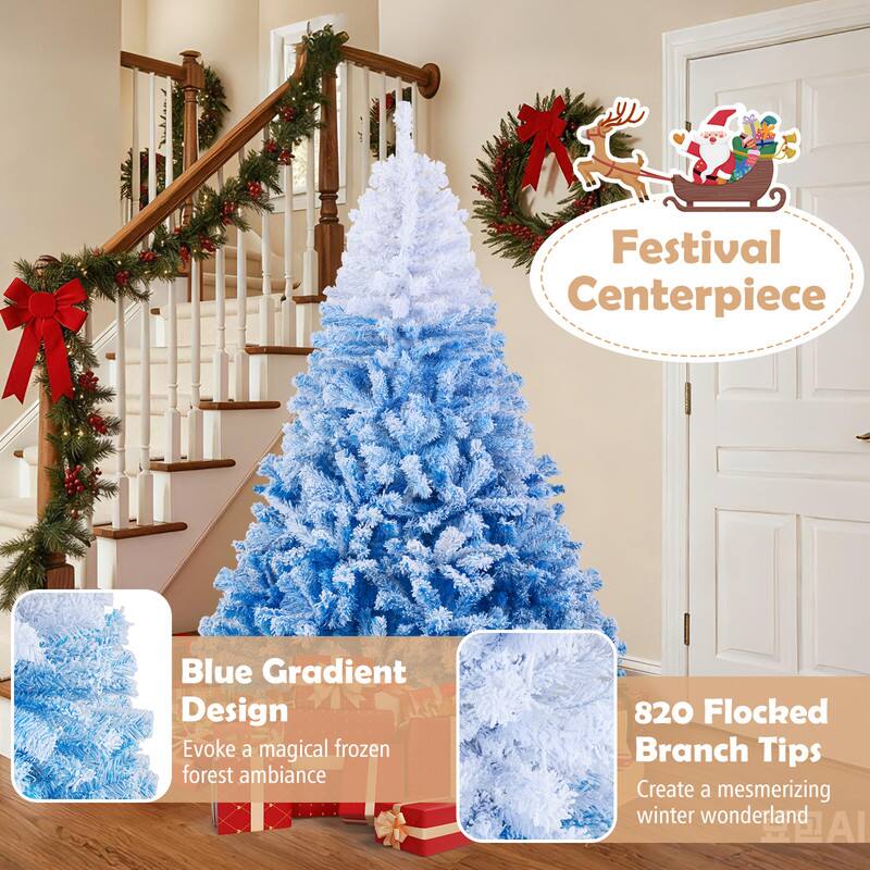 Festival Centerpiece

Blue Gradient Design
Evoke a magical frozen forest ambiance

820 Flocked Branch Tips
Create a mesmerizing winter wonderland