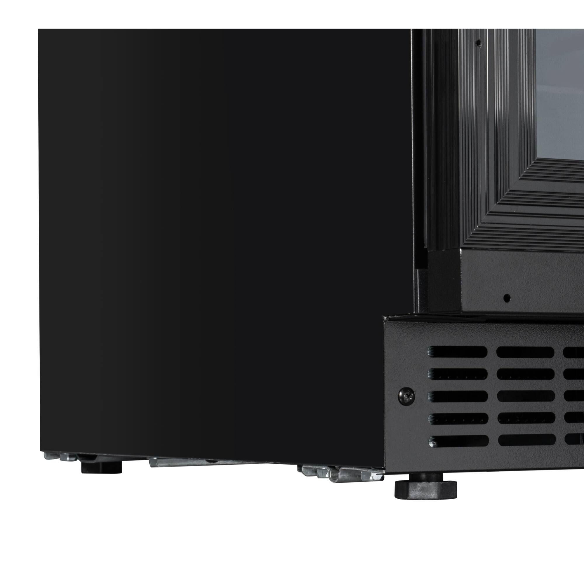 Alt View 8. Koolmore - KoolMore Reserve 15 in. Under-Counter Panel Ready Dual Zone Built-in Wine Cooler with 23 Bottle Capacity, Wooden Shelves - Black.