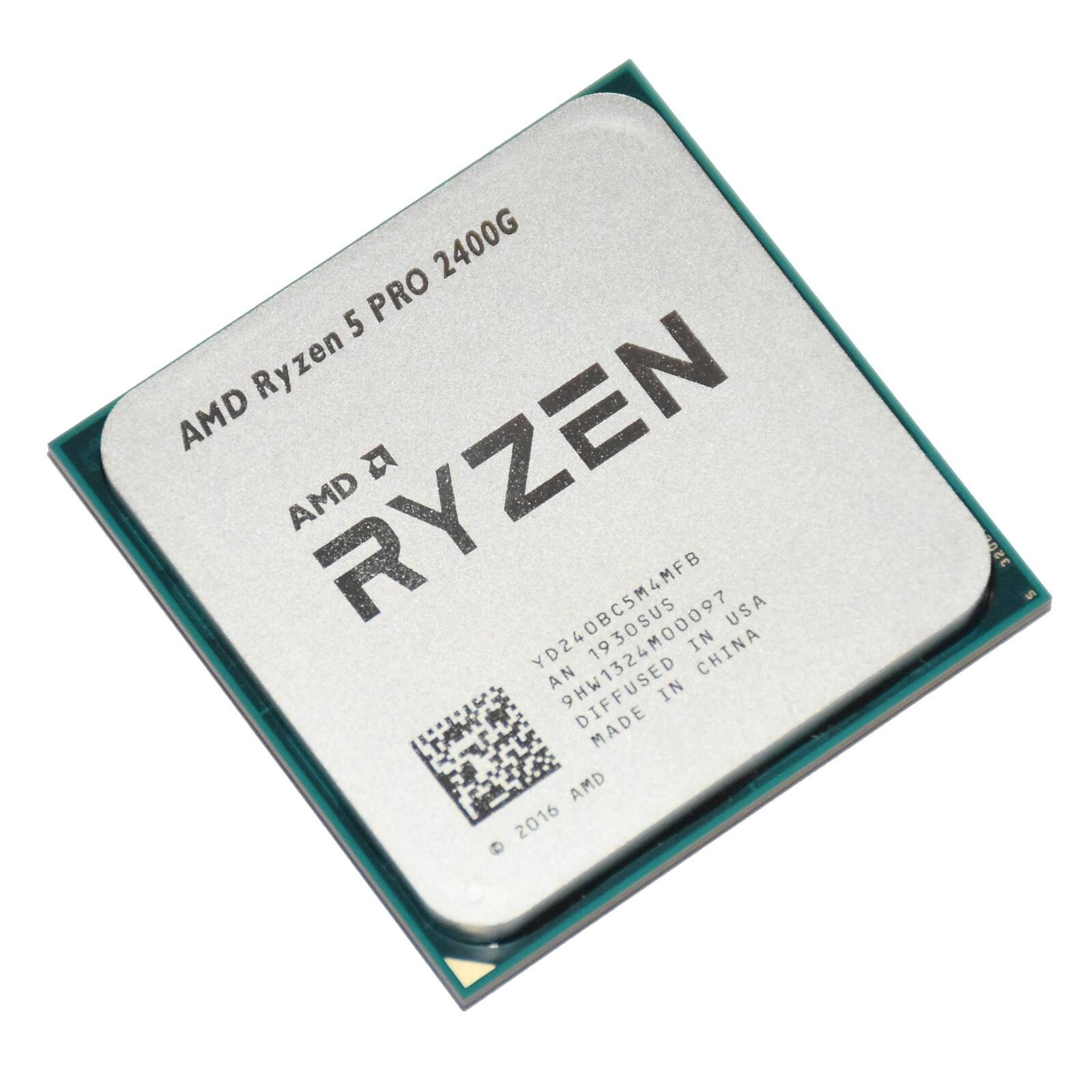 AMD Ryzen 5 PRO 2400G  
AMD RYZEN  
YD240BC5M4MFB  
9HW1324MOD0097  
AN 1930SUS  
MADE IN CHINA USA  
DIFFUSED IN  
© 2016 AMD