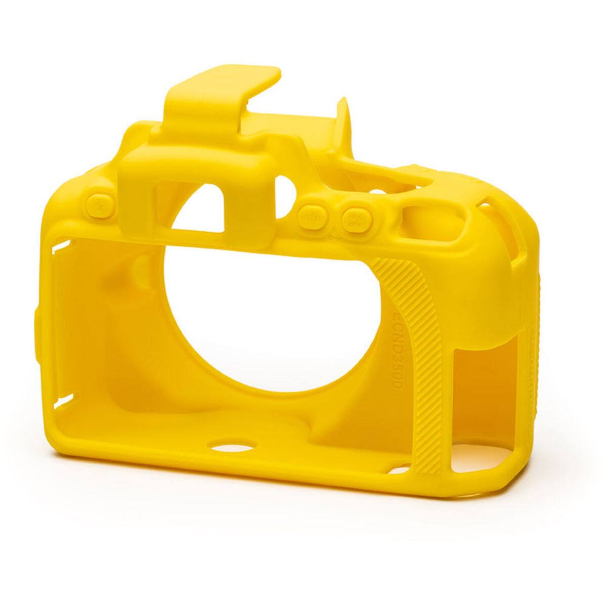 Alt View 1. easyCover - easyCover Silicone Camera Protection Cover for Nikon D3500, Yellow.