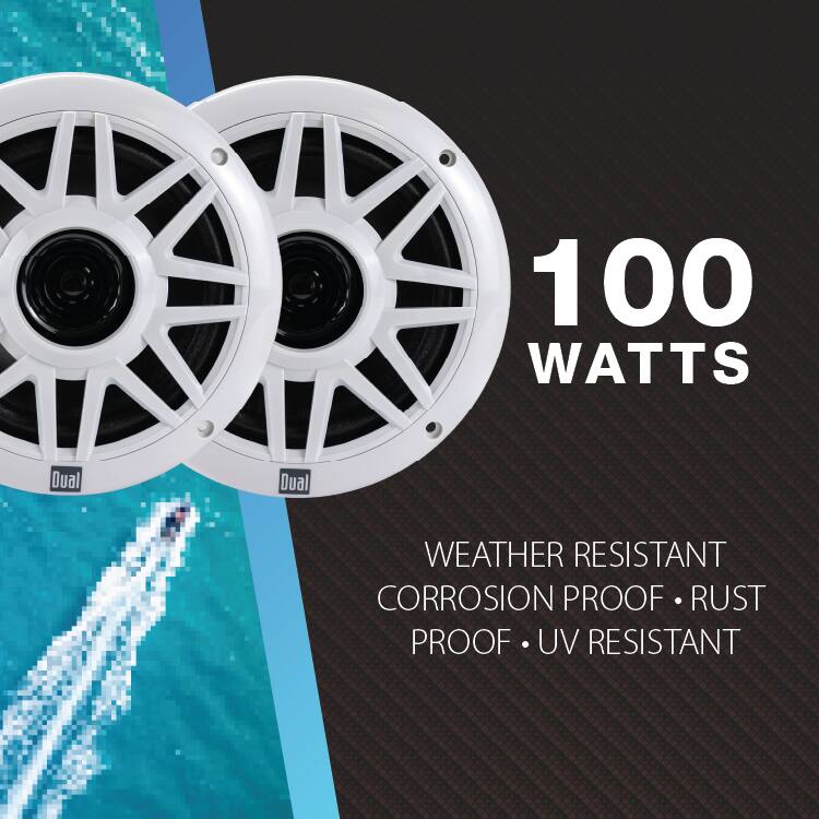 100 WATTS

Dual
Dual

WEATHER RESISTANT
CORROSION PROOF
RUST PROOF
UV RESISTANT