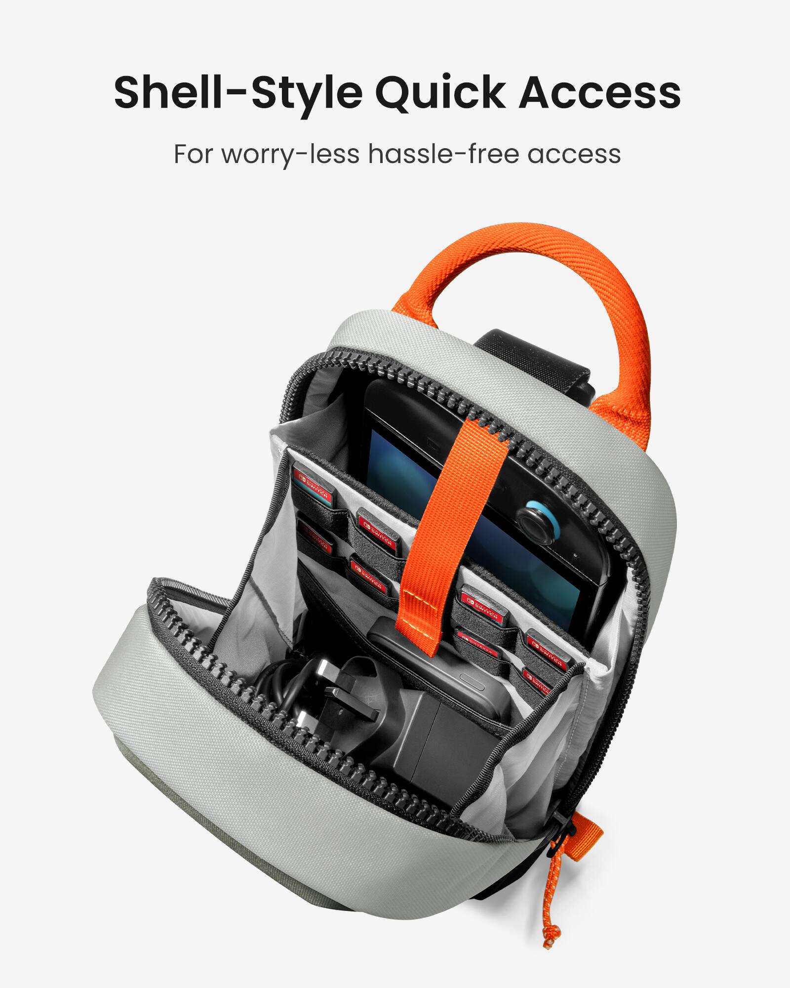 Shell-style quick access: For worry-free, hassle-free access.