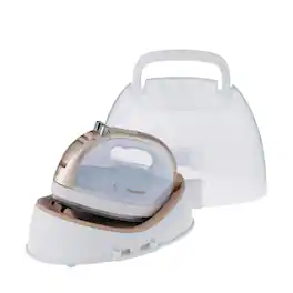 Panasonic - Cordless Steam/Dry Iron, 1700W Wide Ceramic Plate - Gold