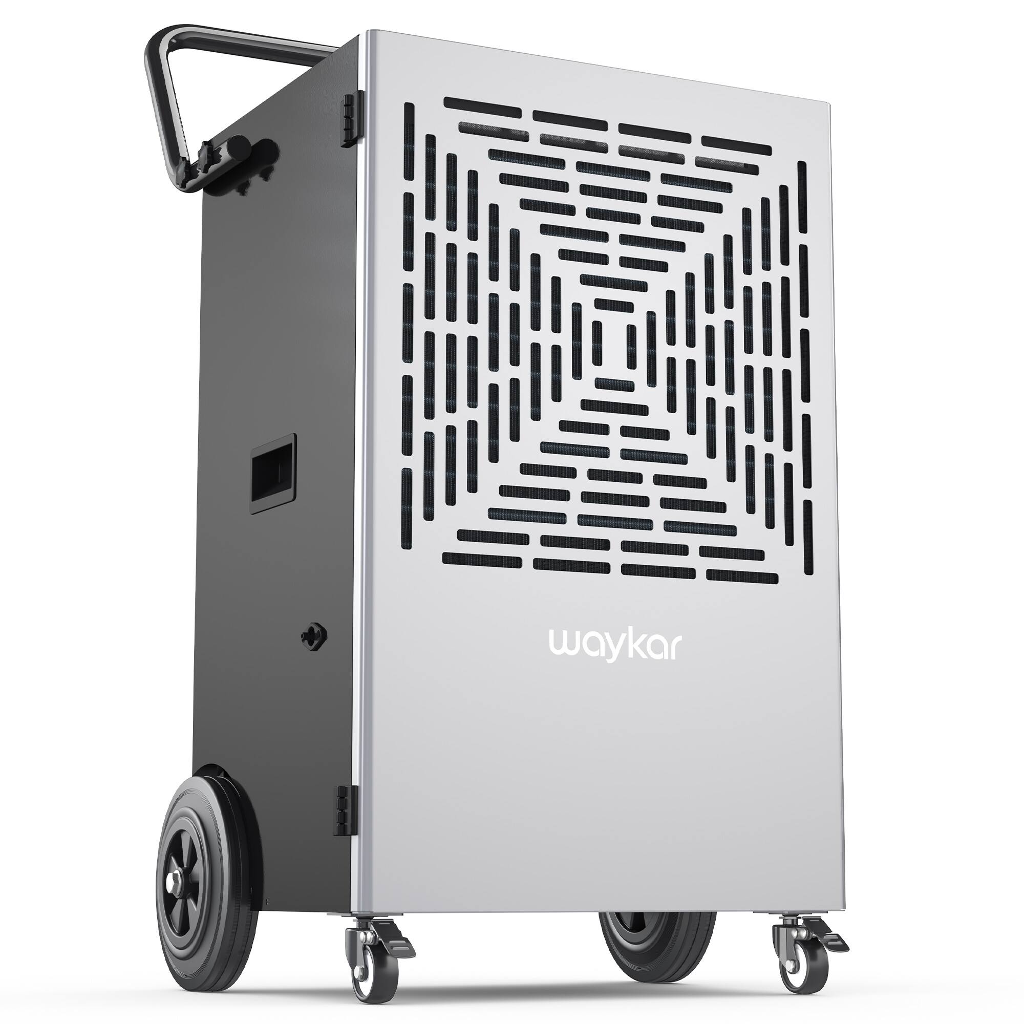 Waykar - 216 Pint 8000 Sq. Ft. Dehumidifier with Built-In Pump for Drying Basement, Warehouse and Factory - Black