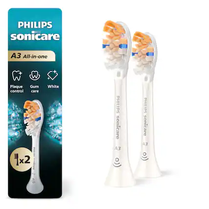 PHILIPS sonicare A3 All-in-one
Plaque control
Gum care
White
1x2
PHILIPS sonicare A3