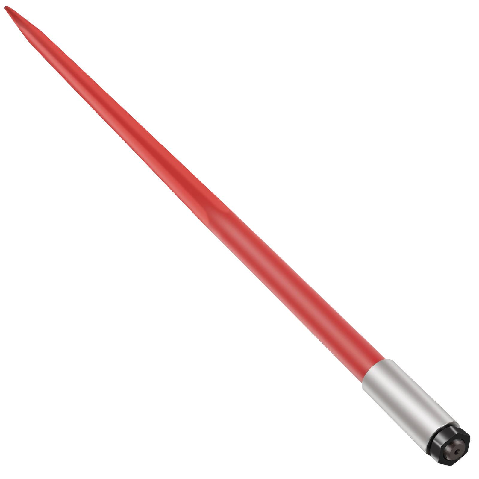 Alt View 5. VEVOR - Hay Spear 49"Bale Spear 4500lbs Capacity,Bale Spike Quick Attach Square Hay Bale Spears 1 3/4"wide,Red Coated Bale Forks - Red.