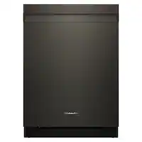 KitchenAid - 24" Top Control Built-In Dishwasher with Third Rack, Advanced ProDry System, Ultra-bright LED Lighting - Black Ore - Front_Zoom