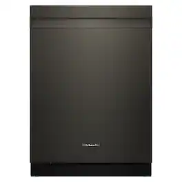 KitchenAid - 24" Top Control Built-In Dishwasher with Third Rack, Advanced ProDry System, Ultra-bright LED Lighting - Black Ore