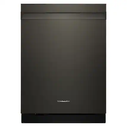 Front. KitchenAid - KitchenAid - 24" Top Control Built-In Dishwasher with Third Rack, Advanced ProDry System, Ultra-bright LED Lighting - Black Ore.