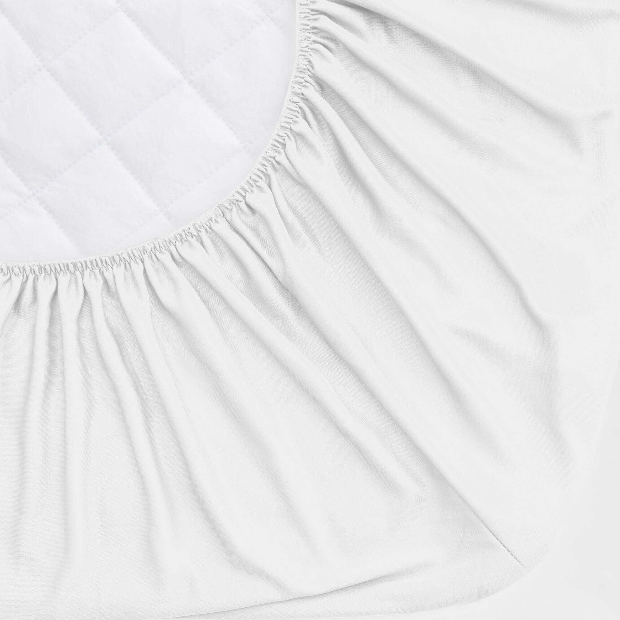 Alt View 1. Peace Nest - Peace Nest -  Waterproof Mattress Protector - Noiseless & Secure Fit - White - Full - White.