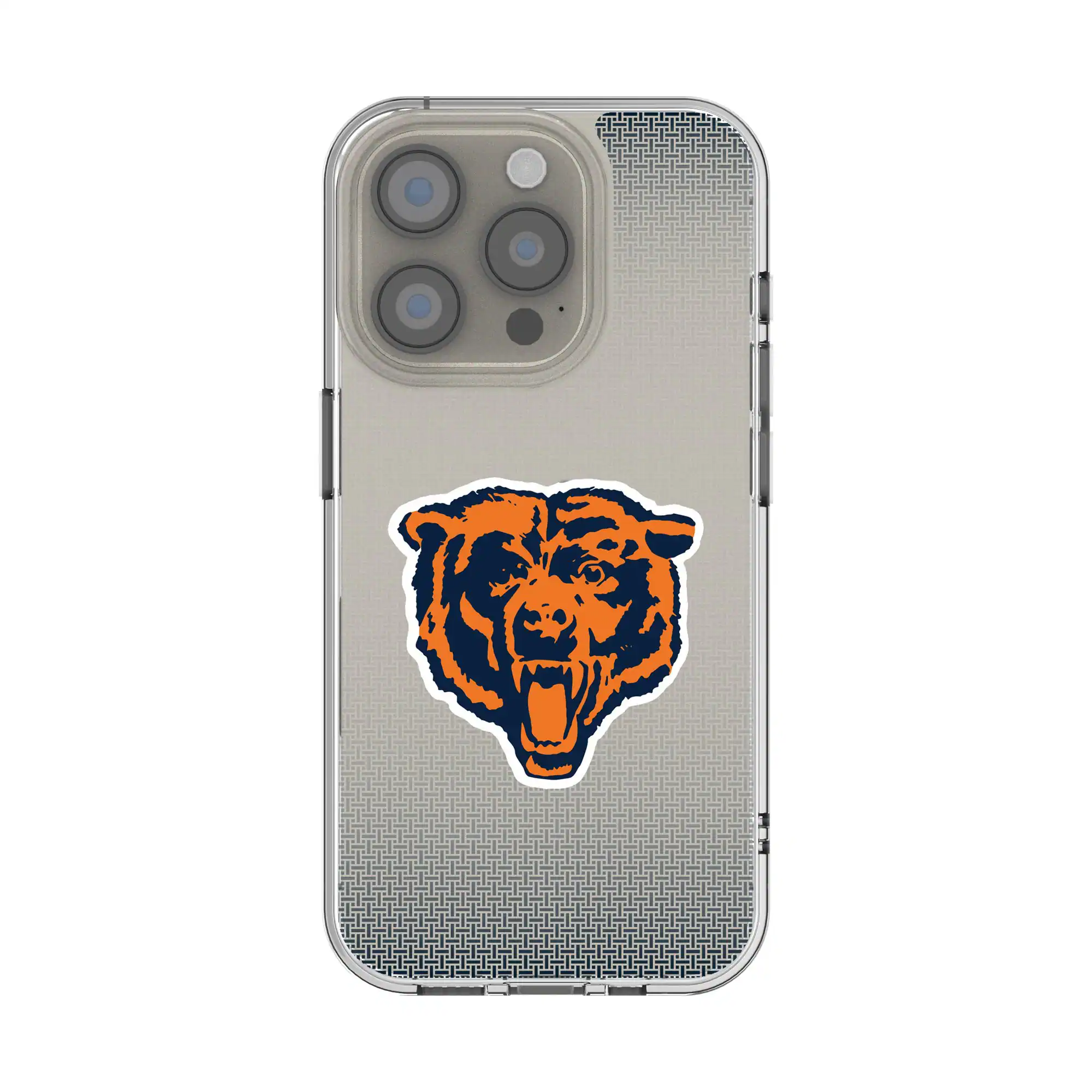 Keyscaper - NFL - Chicago Bears Linen Logo iPhone Clear Case - 16 Pro - Multicolor