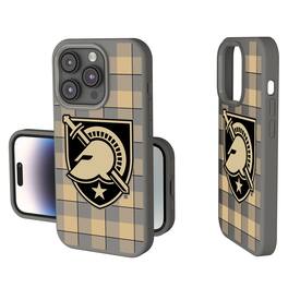 Keyscaper - NCAA - Army Black Knights Plaid Soft Touch iPhone Case - 15 - Gray