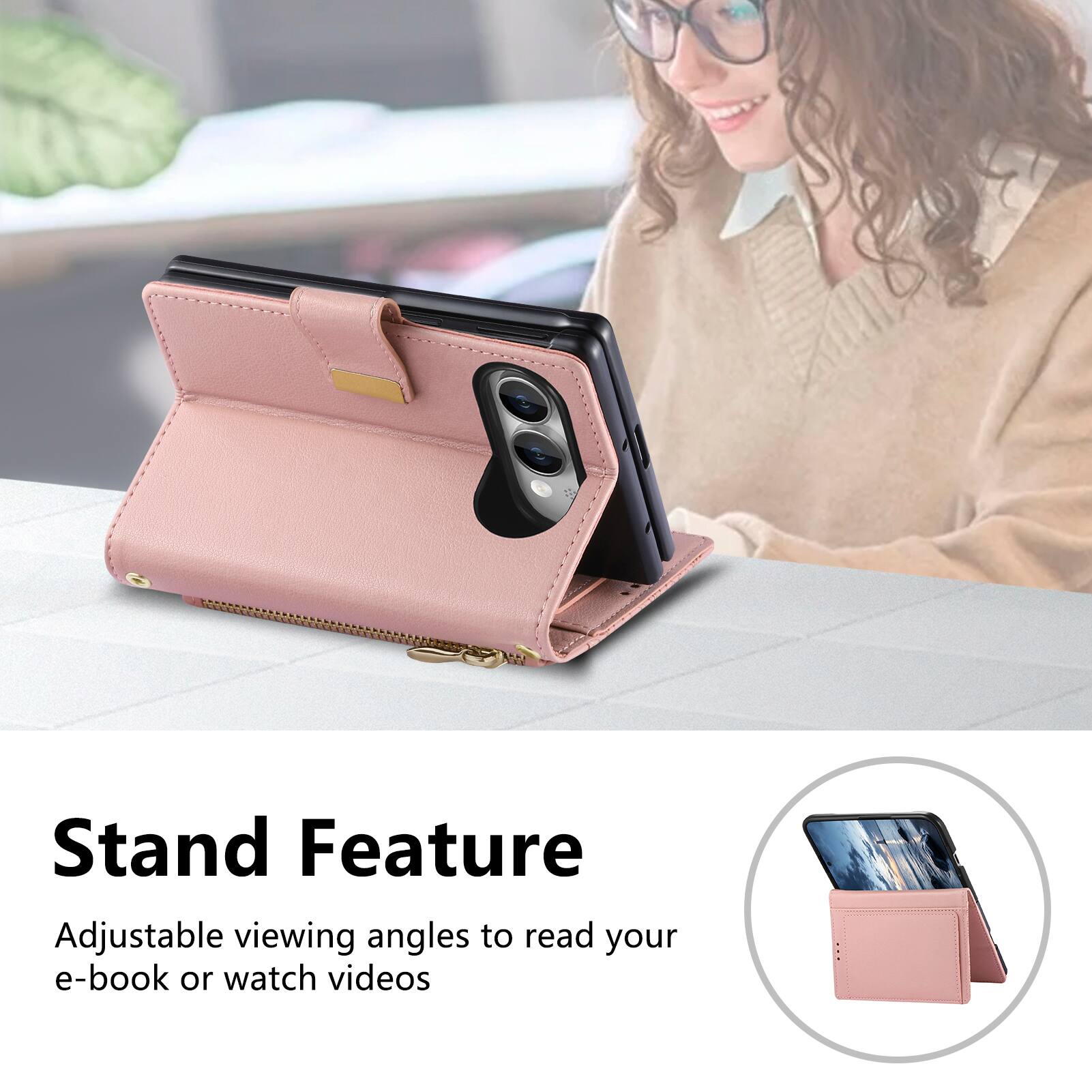 Stand Feature

Adjustable viewing angles to read your e-book or watch videos