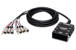 HOSA - Little Bro' Sub Snake 1841750 6 XLR Sends and 2 TRS Returns 30 ft Audio Snake