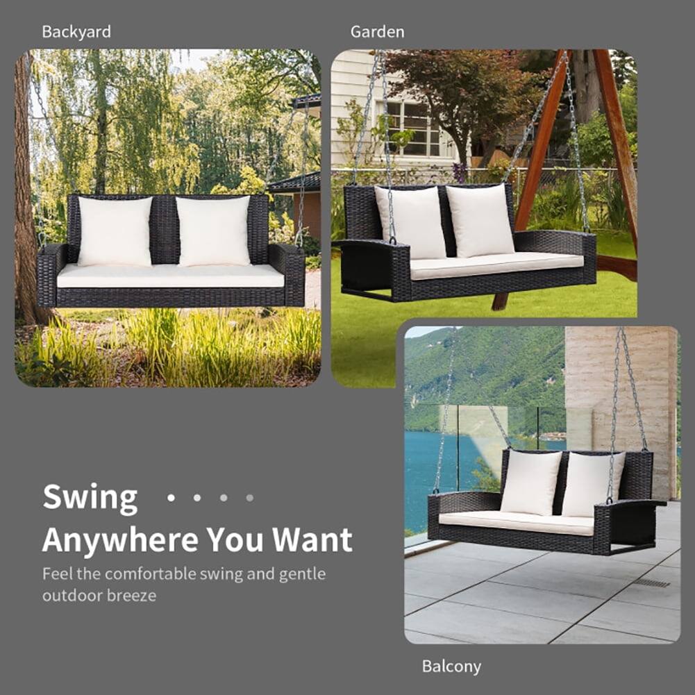 Backyard Garden Swing  
Anywhere You Want  
Feel the comfortable swing and gentle outdoor breeze  
Balcony