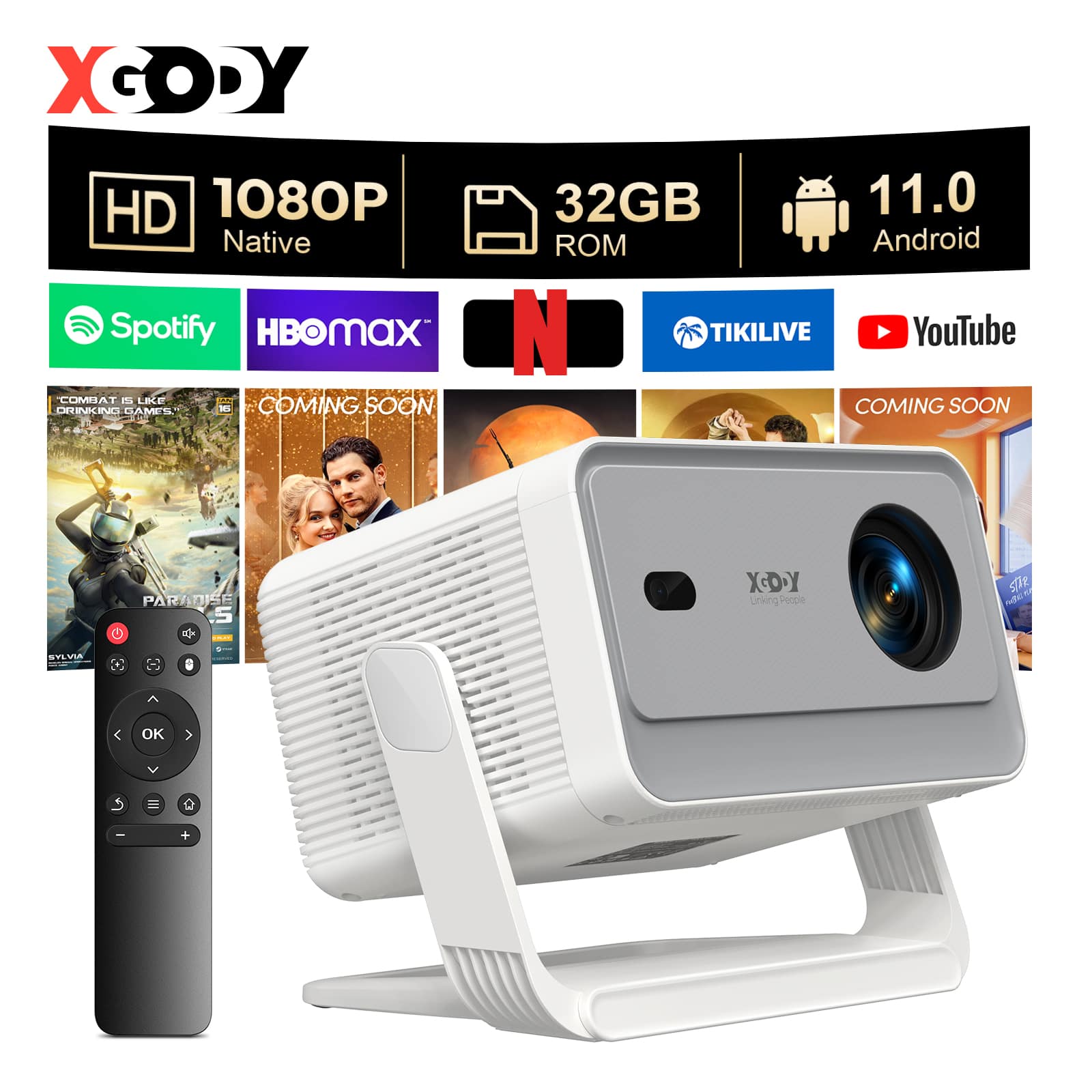 XGODY
HD 1080P Native
32GB ROM
11.0 Android
Spotify
HBOMax
N
TIKILIVE
YouTube
COMBAT IS LIKE DRINKING GAMES
COMING SOON
PARAMETE
COMING SOON
XGODY
Unboxing Product