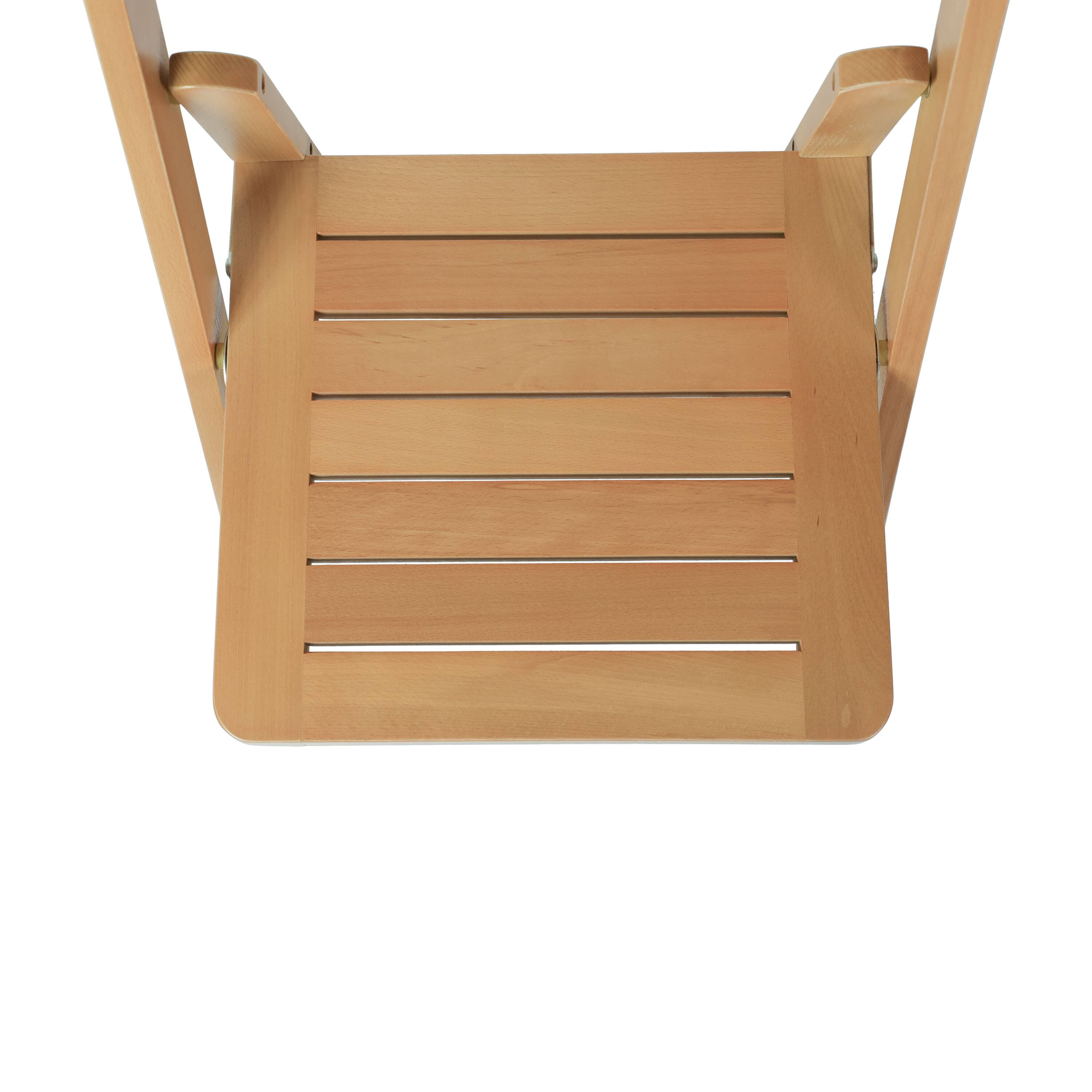 Alt View 10. Emma + Oliver - Magill Set of 4 Solid Wood Foldable Dining Chairs - Oak.
