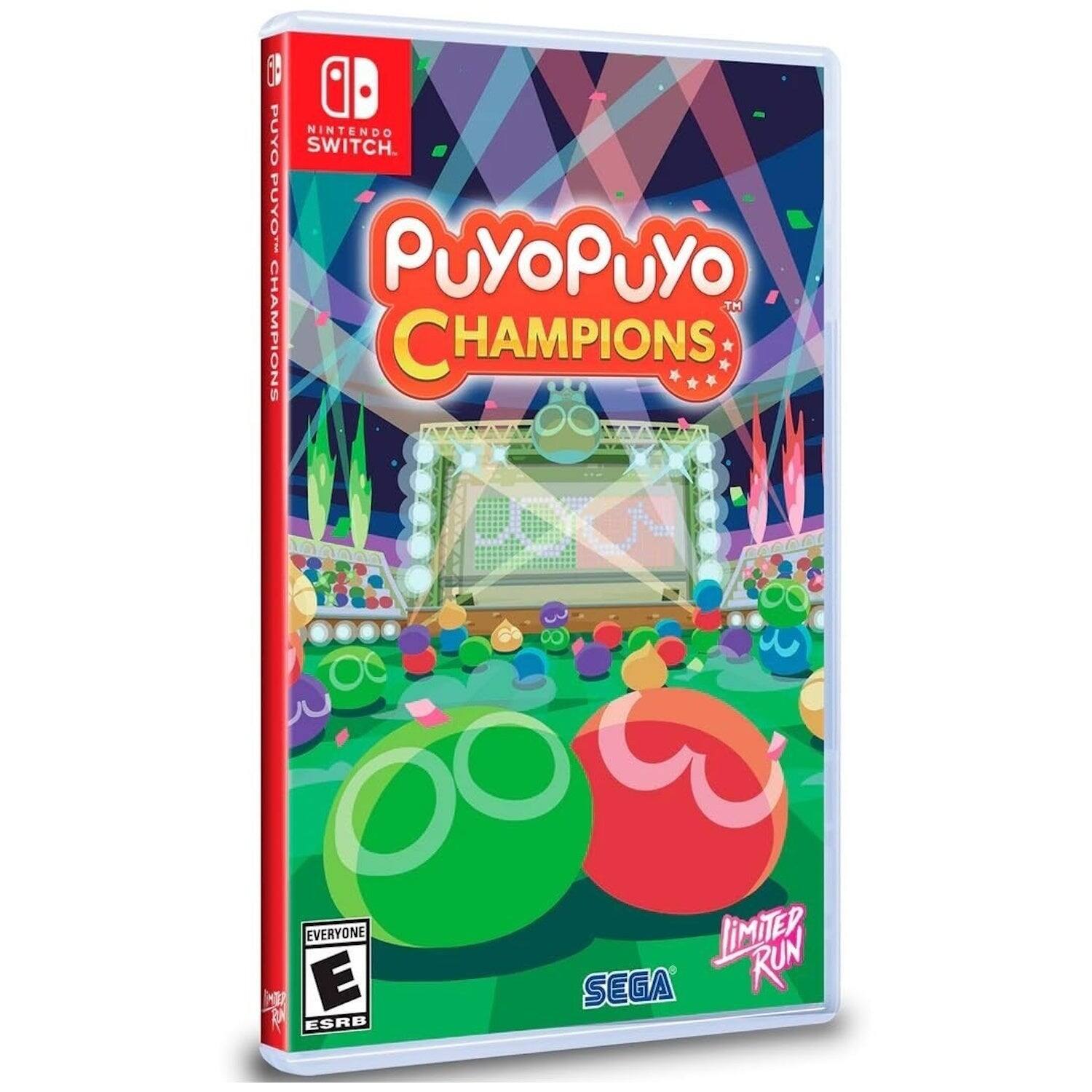 I PUYO NINTENDO SWITCH. PUYO PuYoPuYo™ CHAMPIONS CHAMPIONS EVERYONE 7 E P ESRB LIMITER RUN SEGA - E (Everyone)
