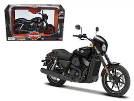 2015 Harley Davidson Street 750 Motorcycle Model 1/12 by Maisto - Black