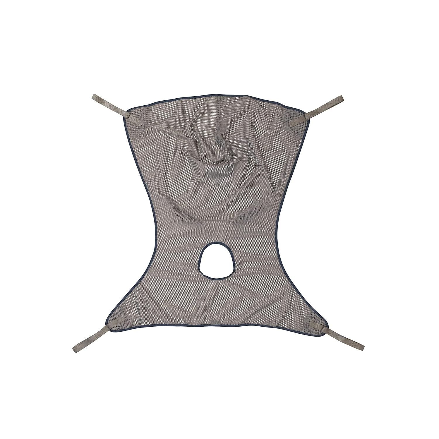 Invacare - Premier Comfort Full Body Sling with Commode Opening (Small, 500 lb Capacity, Net Fabric) - Gray