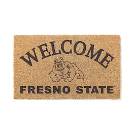 Jardine - Fresno State Bulldogs 18" x 34" Welcome Coir Doomat - Brown