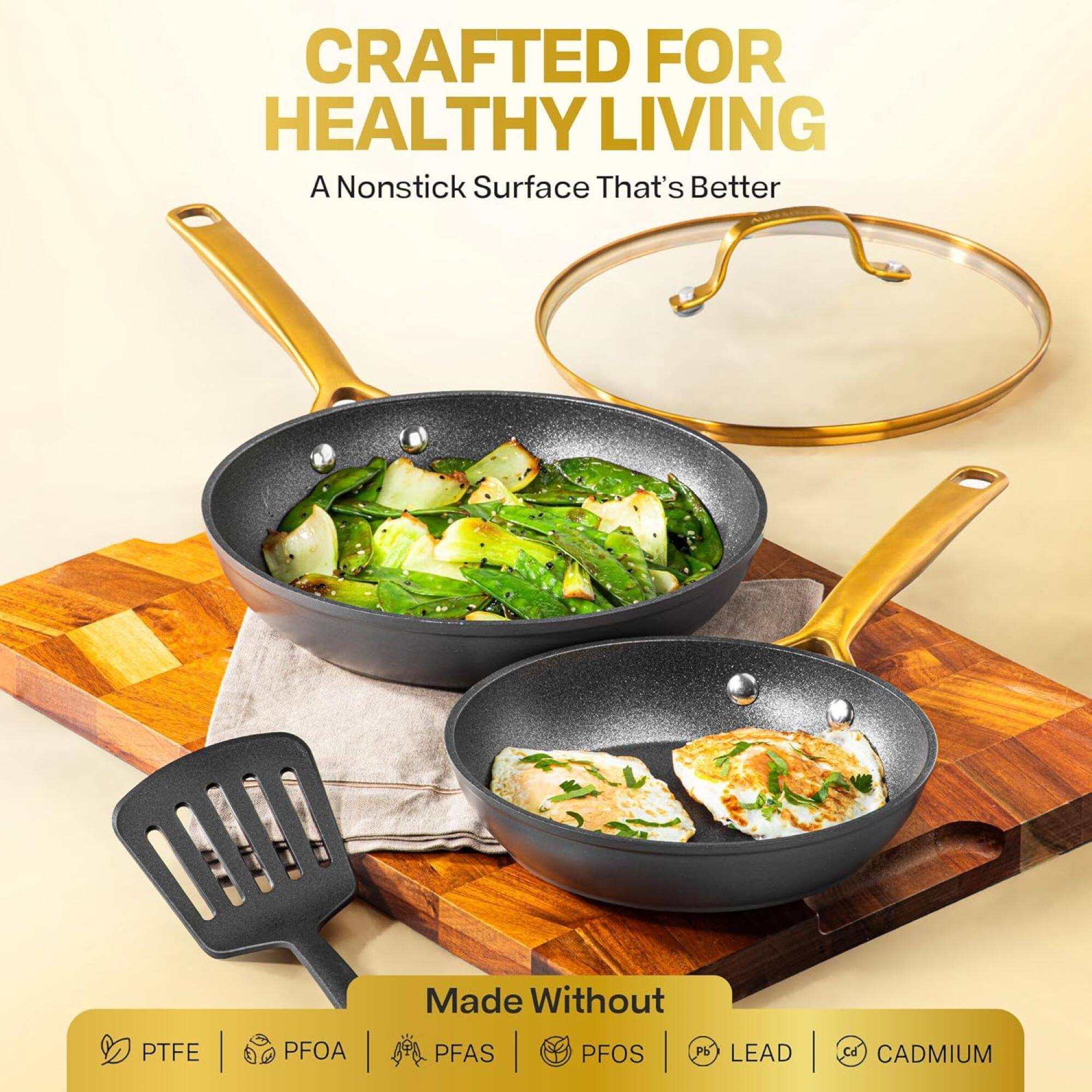 CRAFTED FOR HEALTHY LIVING A Nonstick Surface That's Better Made Without PTFE | PFOA | PFAS | PFOS | LEAD | CADMIUM