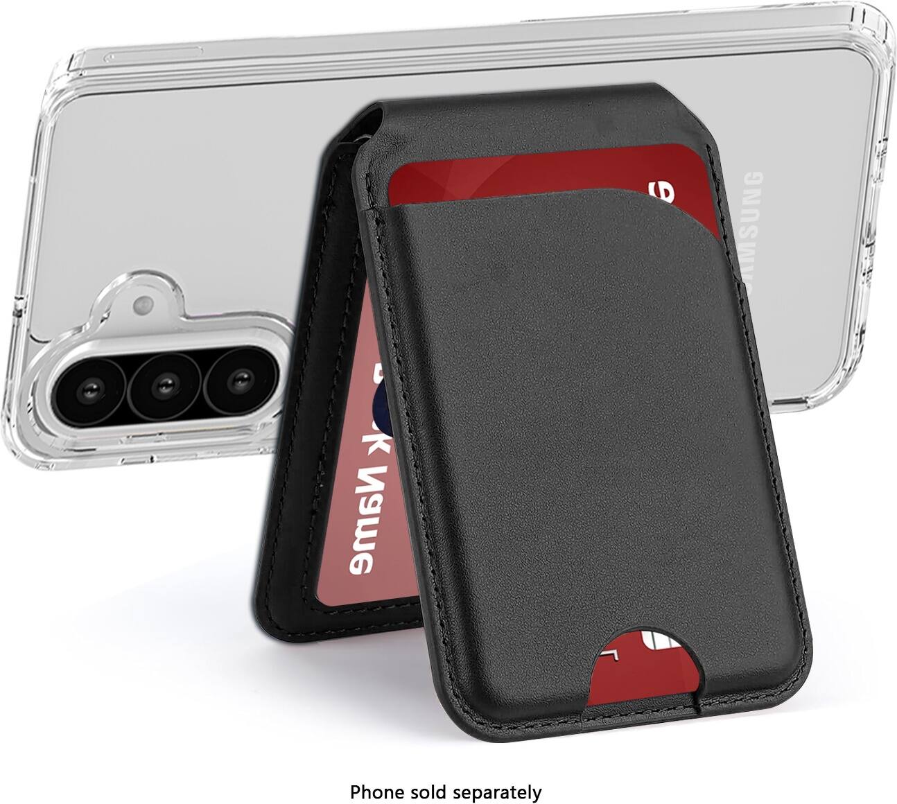 The text on the image reads: "Phone sold separately."