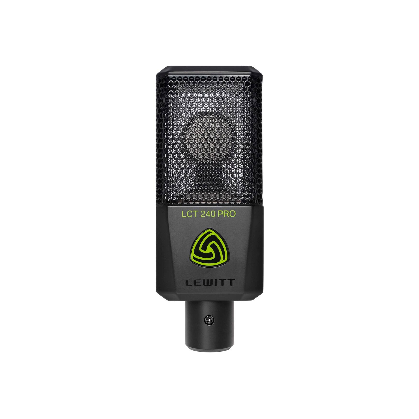 Front. Lewitt Audio - LCT 240 PRO XLR Microphone - Black.