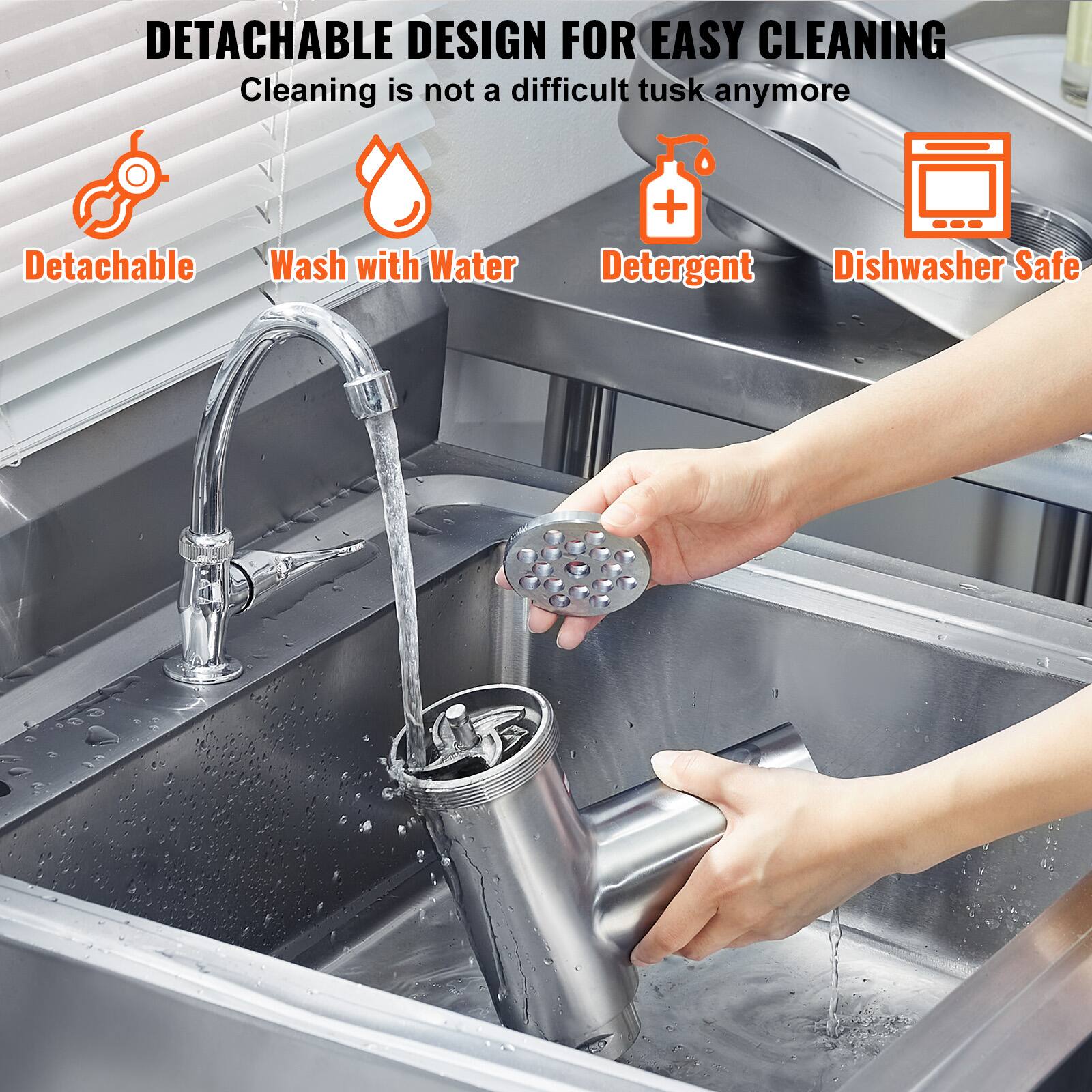 DETACHABLE DESIGN FOR EASY CLEANING

Cleaning is not a difficult tusk anymore

Detachable

Wash with Water

+ Detergent

Dishwasher Safe