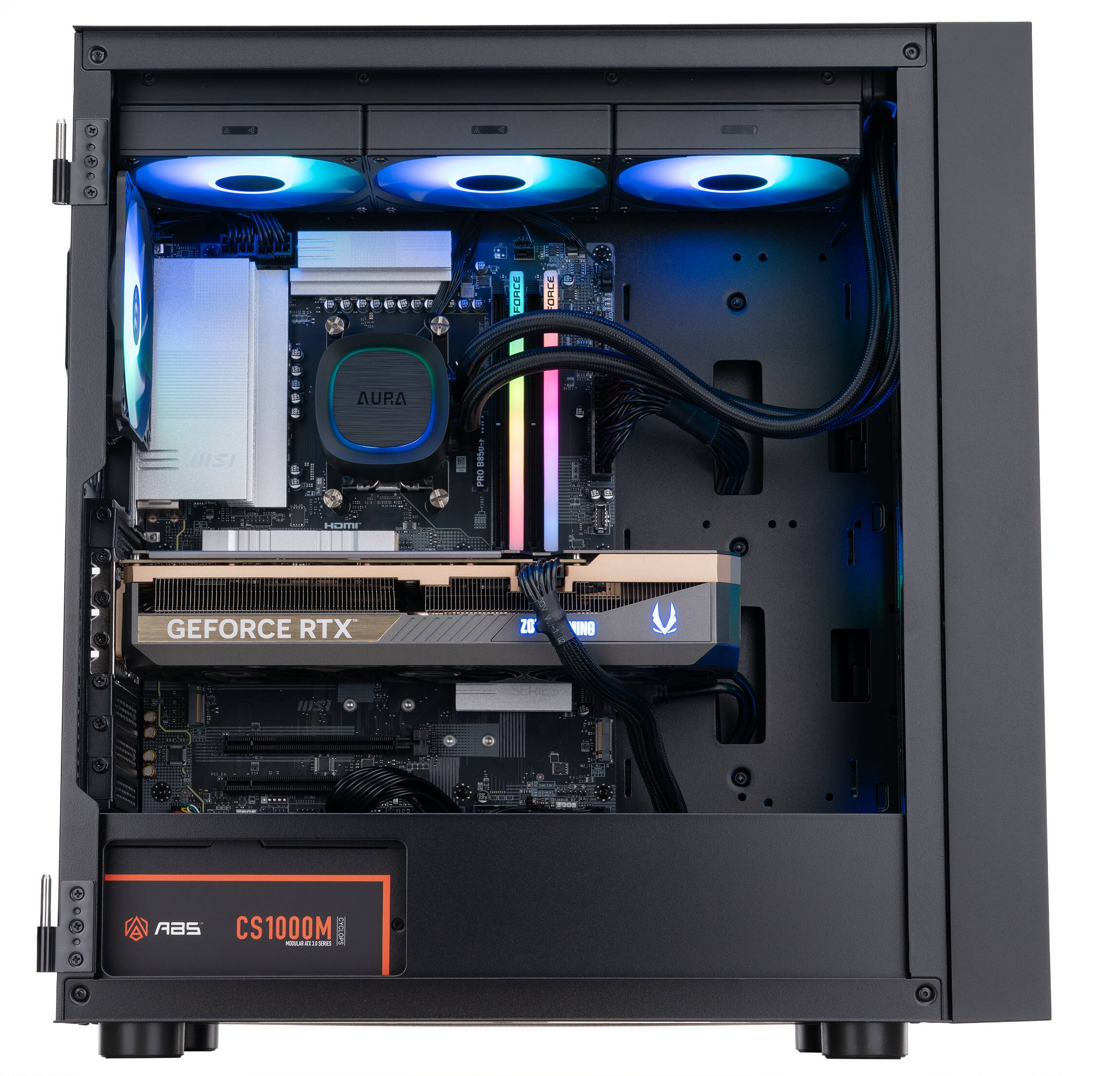 The text in the image is: "I & FORCE ORCE AURA HISI 8950 PRO HENIH GEFORCE RTX 20 ING HISI SERIES + ABS CS1000M IE -"

Corrected and grouped text based on the image: "I & FORCE ORCE AURA HISI 8950 PRO HENIH GEFORCE RTX 20 SERIES + ABS CS1000M IE -"