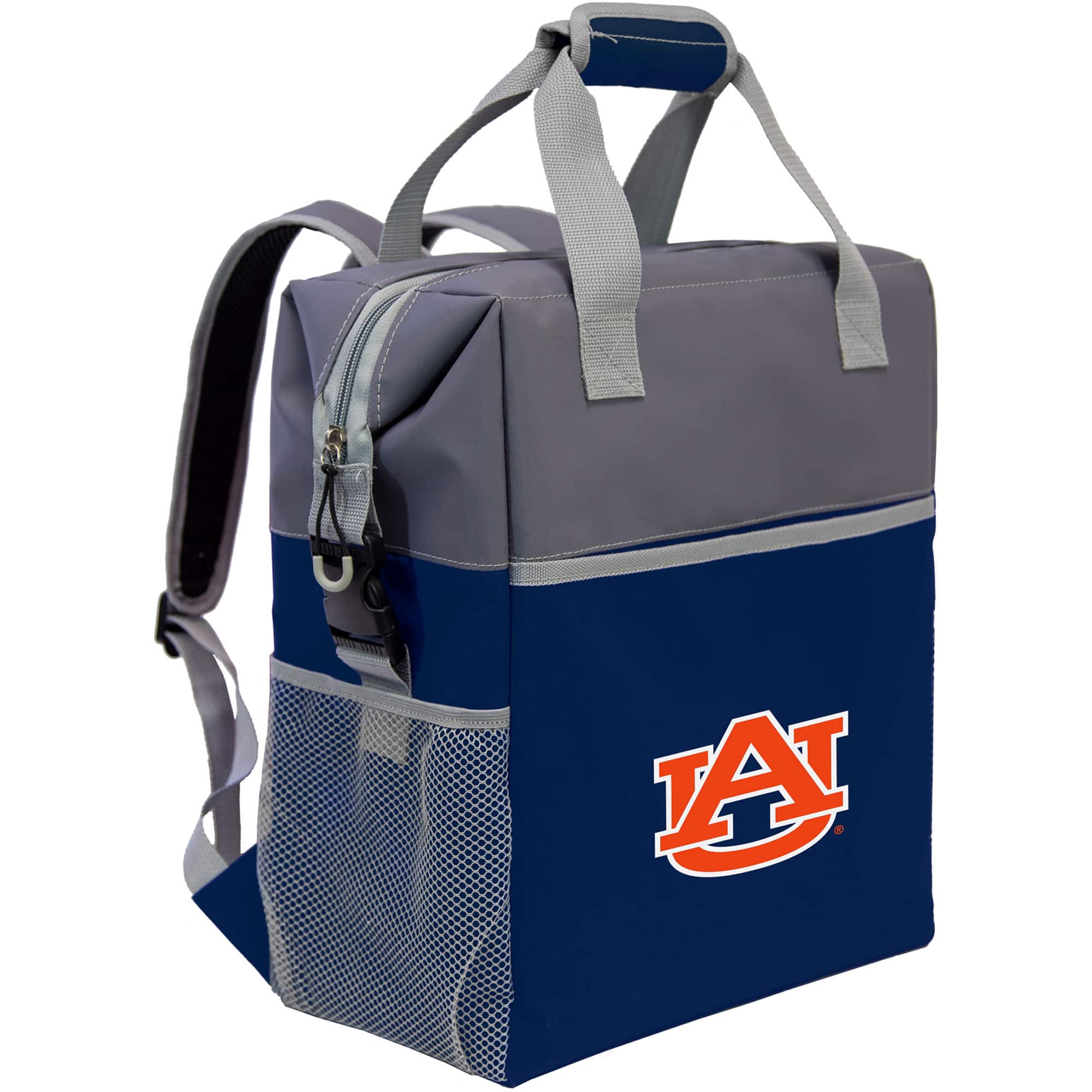 Logo Brands - Auburn Tigers Colorblock Backpack Cooler - Multicolor