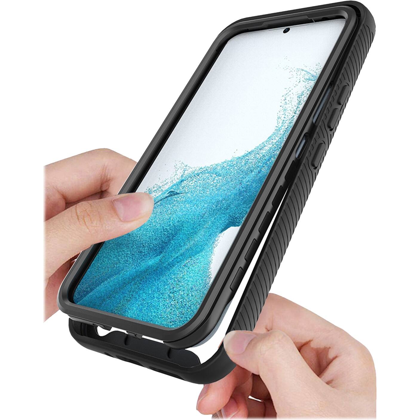 Alt View 13. SaharaCase - GRIP Series Case for Samsung Galaxy A54 5G - Black/Clear.