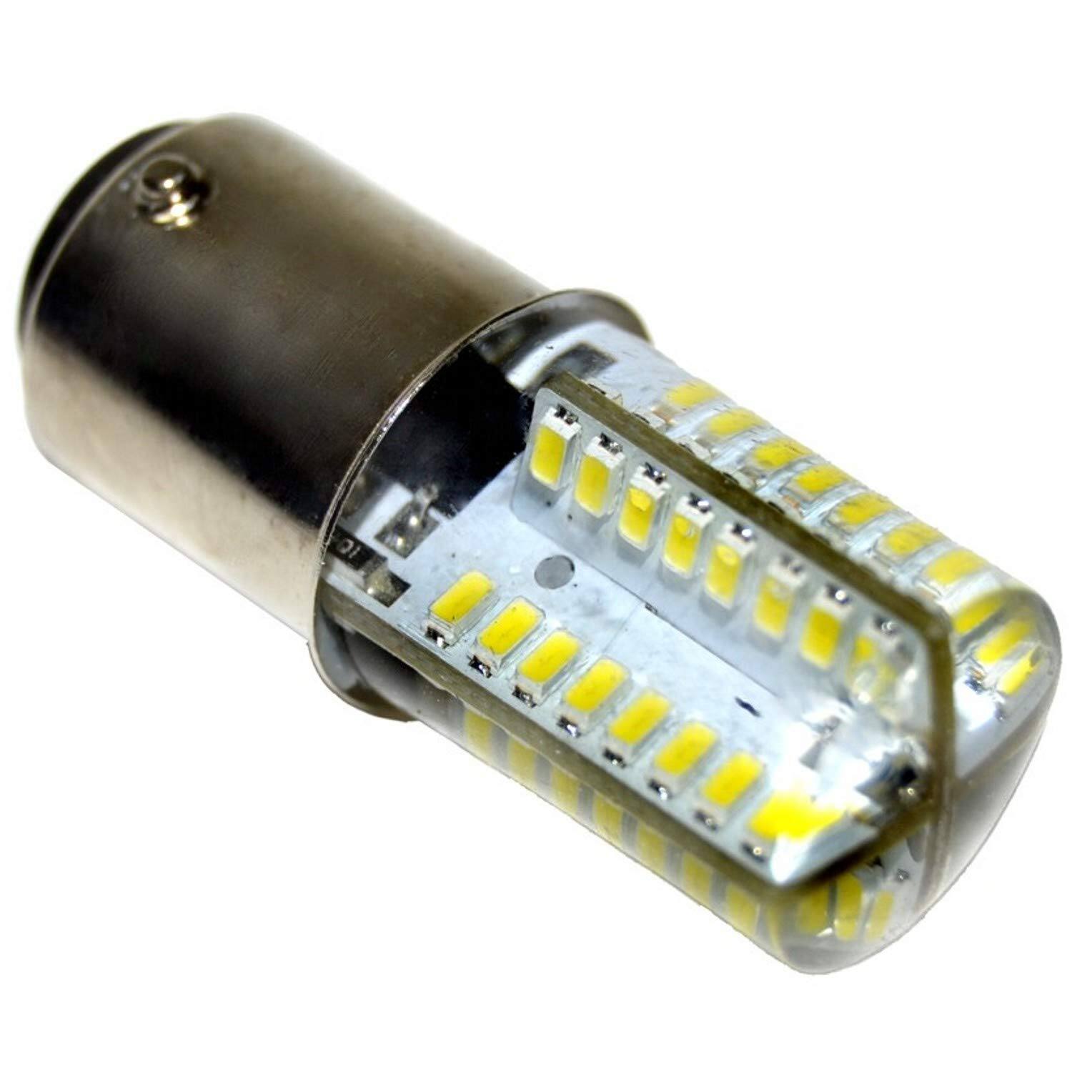 Alt View 5. HQRP - LED Sewing Machine Light Bulb BA15d 120 V 3 W 64 LED - for Singer 755 756 758 770 774.