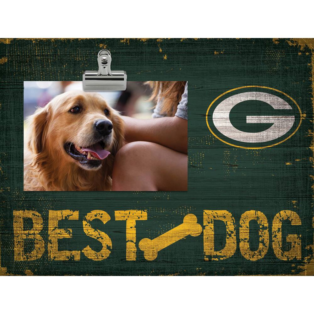 Green Bay Packers 10.5" x 8" Best Dog Clip Photo Frame