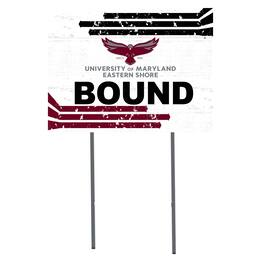 Jardine - Maryland Eastern Shore Hawks 18" x 24" Bound Yard Sign - White