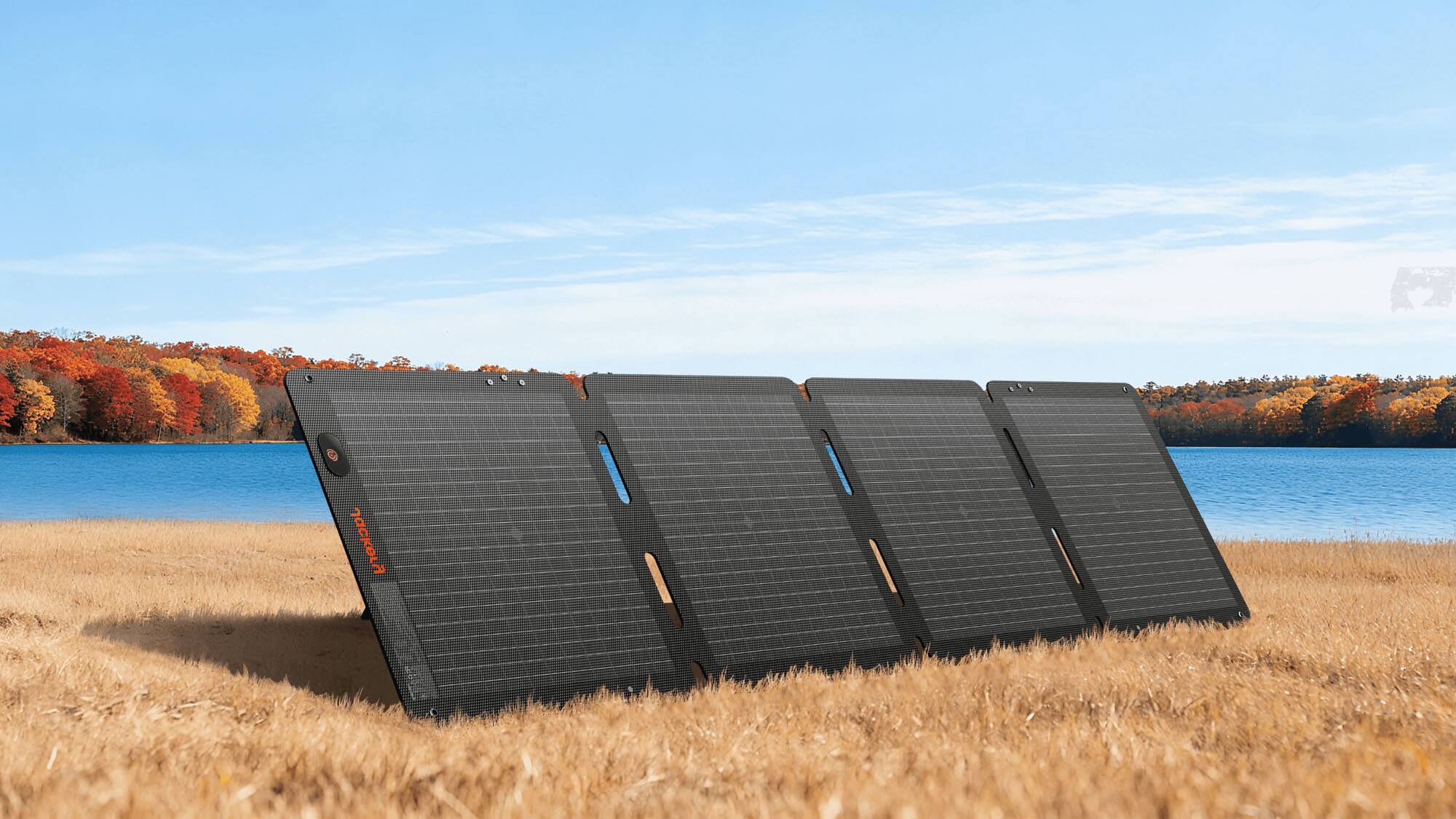 Alt View 7. Jackery - SolarSaga 100 Air Ultra Light Solar Panel - Black.