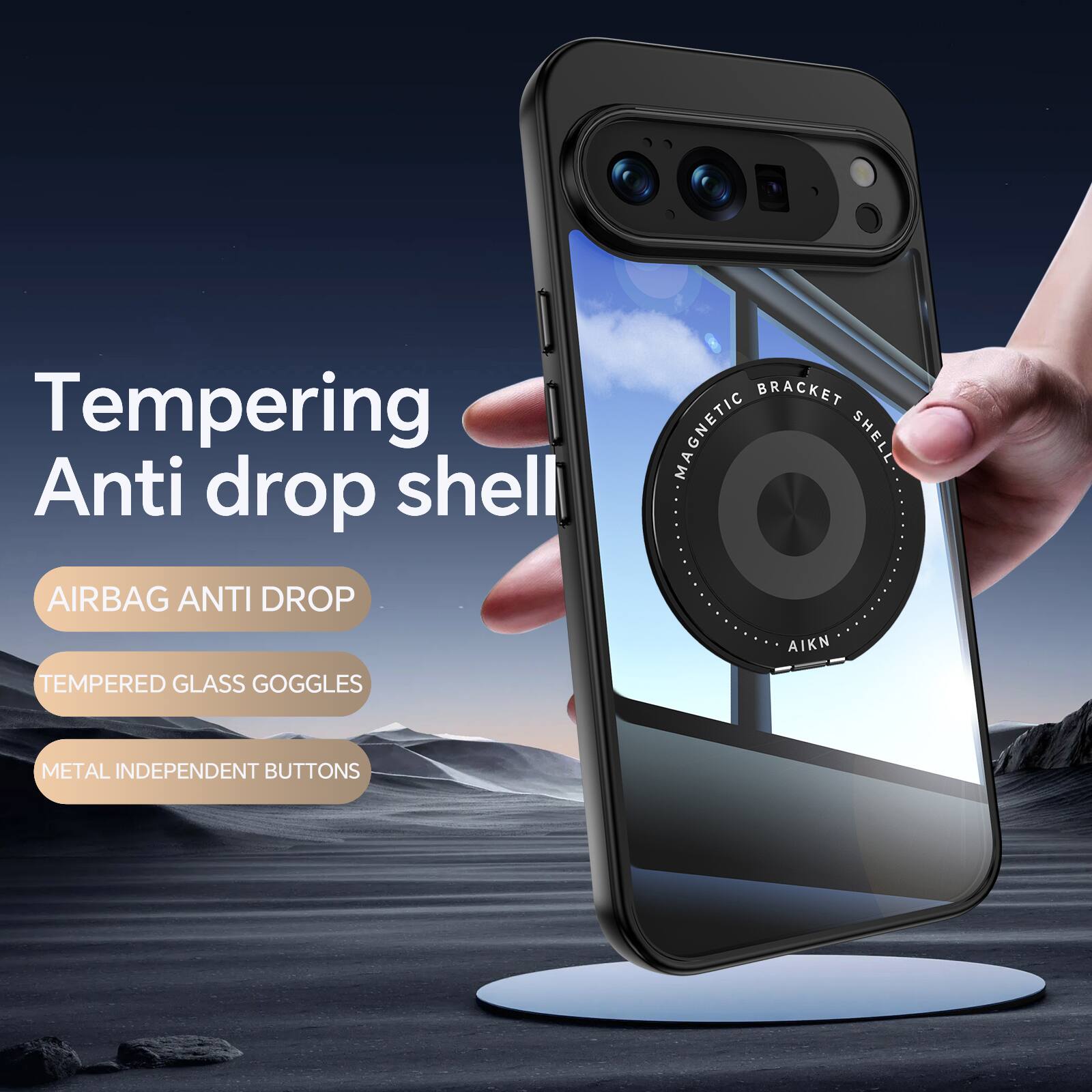 Tempering Anti drop shell  
AIRBAG ANTI DROP  
BRACKET MAGNETIC SHELL  
AIKN TEMPERED GLASS GOGGLES  
METAL INDEPENDENT BUTTONS