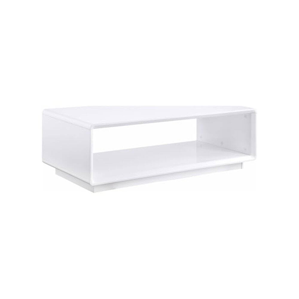 Back. Coaster Co. of America - Paseo 3-piece Coffee and End Table Set White High Gloss - White High Gloss.