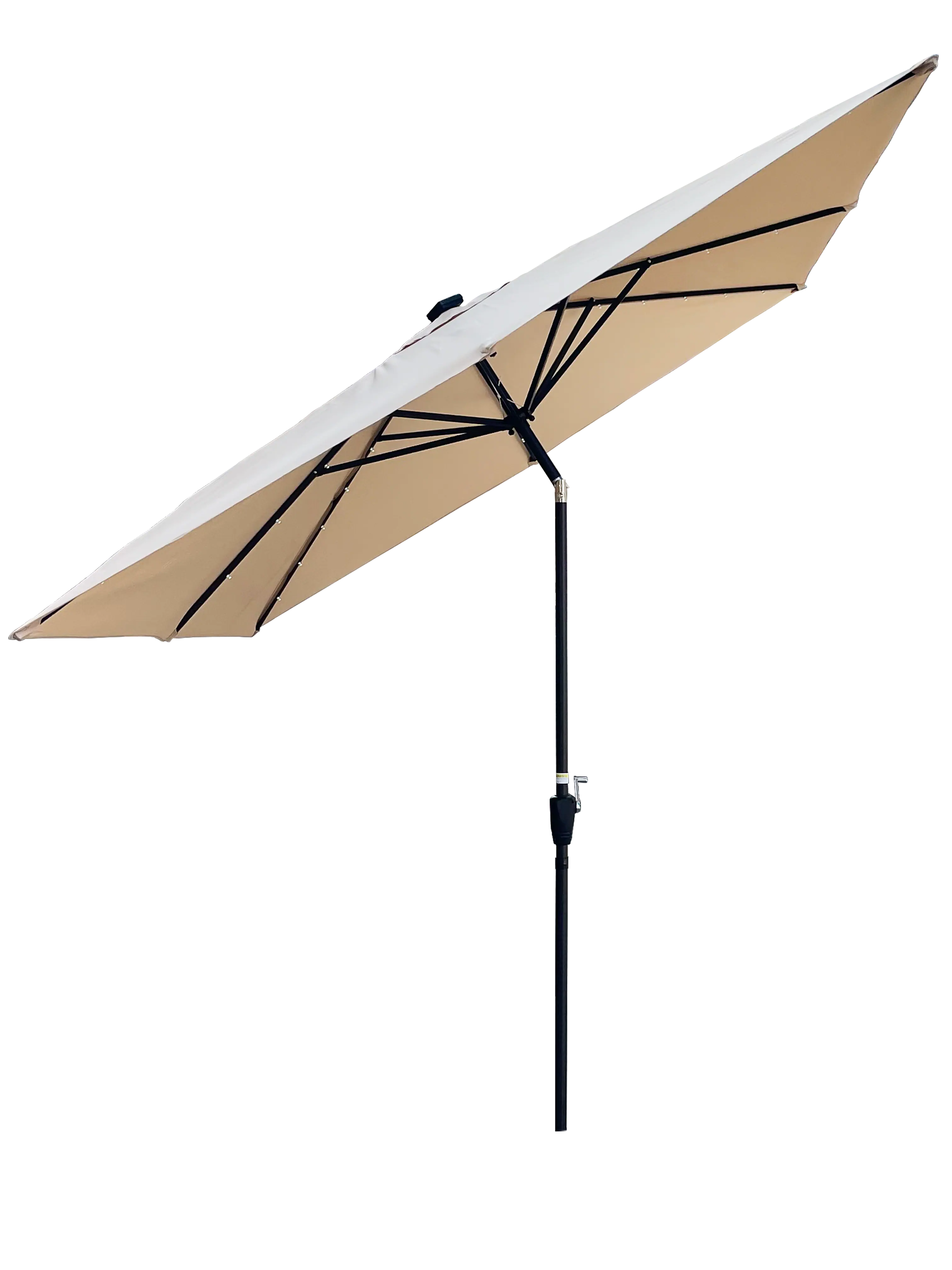 Alt View 1. Loheer - Loheer Square Solar Lighted Patio Umbrella Crank Lift Deck Umbrella Waterproof UV Resistant Pool Shade.