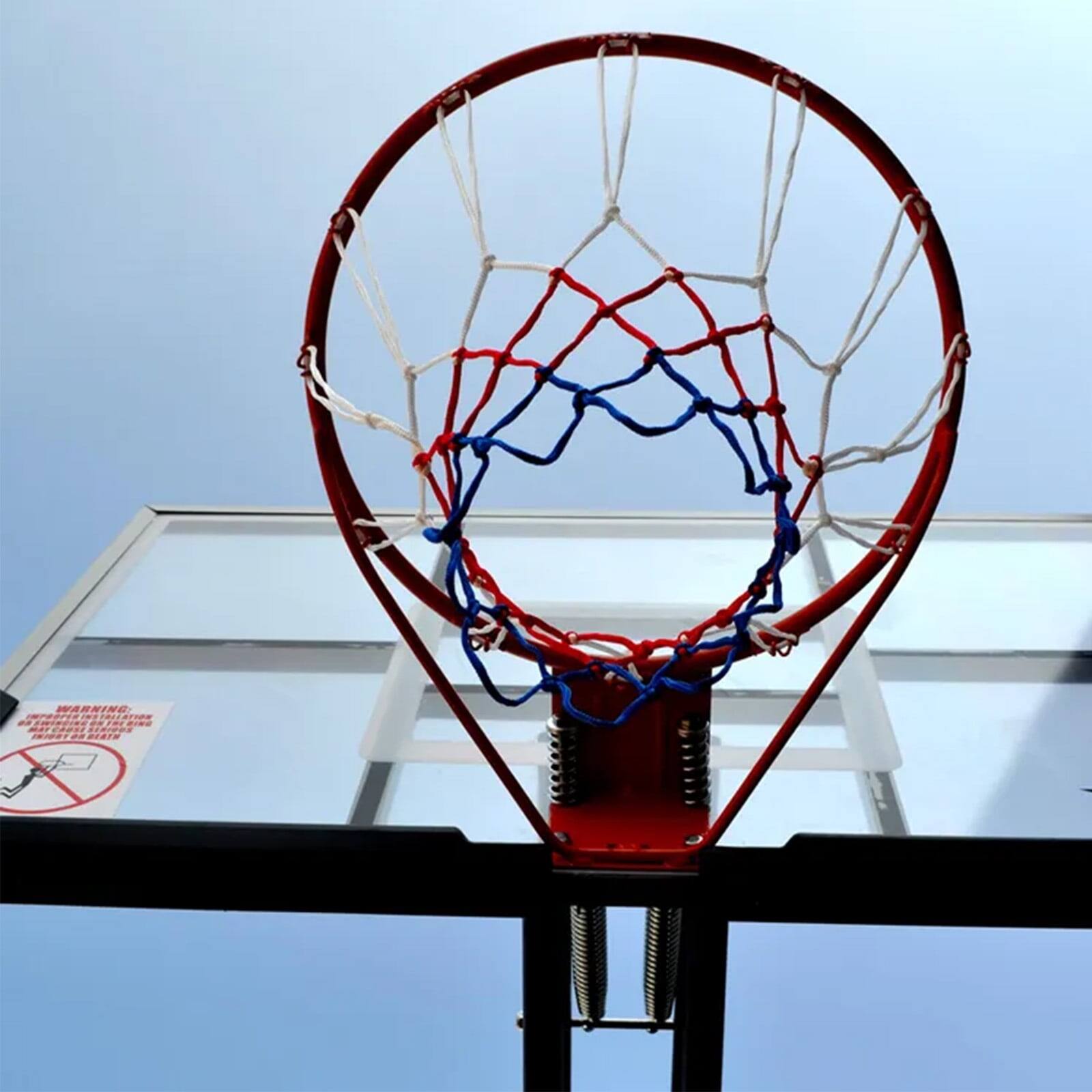 WARNING: DO NOT CLIMB OR HANG FROM THE RIM