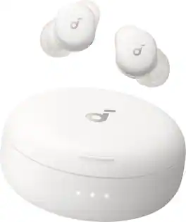 Soundcore - by Anker Sleep A30 Smart Wireless Bluetooth ANC In-Ear Sleep Earbuds for General Use - Moonlit White