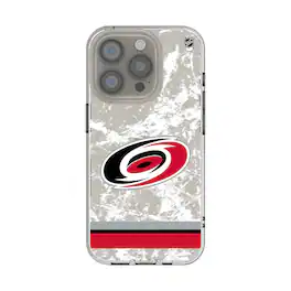 Keyscaper - NHL - Carolina Hurricanes iPhone Stripe Clear Ice Case - 15 - Multicolor