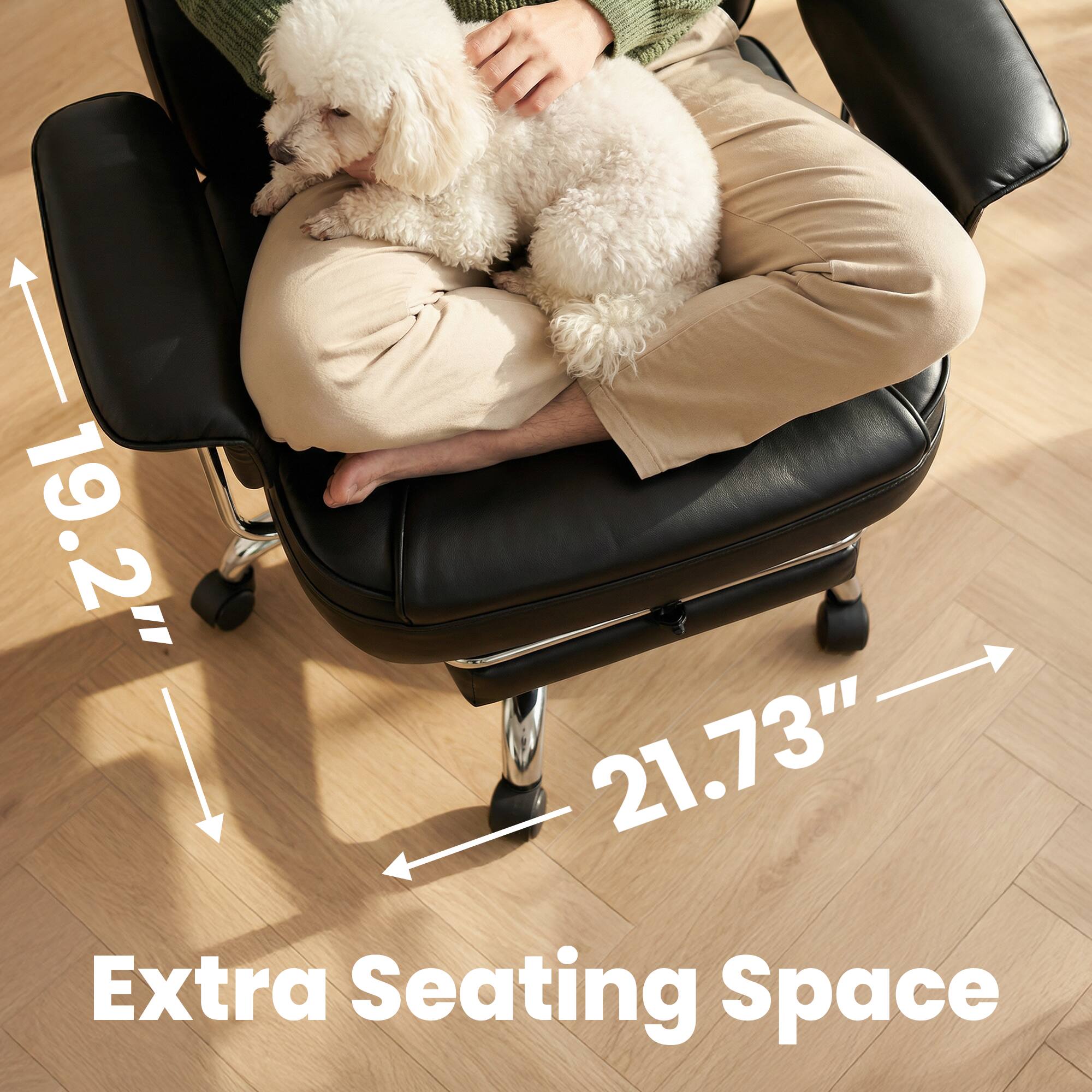 19.2" 21.73" Extra Seating Space